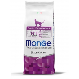 Корм Monge Cat  Adult для взрослых кошек с цыпленком,1,5 кг в Зоомагазин "Природа"