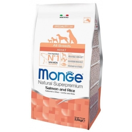 Корм Monge Dog SPECIALITY Salmon&Rice для взрослых собак всех пород с лососем и рисом, 2,5  кг в Зоомагазин "Природа"