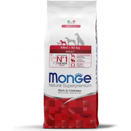Корм Monge Dog  Mini Adult для взрослых собак мелких пород с цыпленком. 3 кг в Зоомагазин "Природа"
