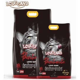 5 литров Комкующийся наполнитель для кошек LOVE SAND Роза в Зоомагазин "Природа"
