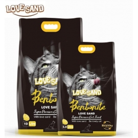 10 л Наполнитель  для туалета LOVE SAND Лимон в Зоомагазин "Природа"