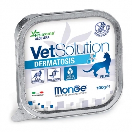 Консервы Monge VetSolution Dermatosis Cat влажная диета для кошек с заболеваниями кожи, 100 гр в Зоомагазин "Природа"