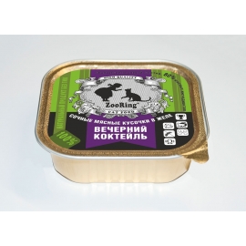 Консервы ZooRing для кошек кусочки в желе Вечерний коктейль, 100 г в Зоомагазин "Природа"