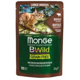 Консервированный корм Monge Cat BWild Kitten Bufalo/Vegetables для котят с буйволом и овощами, (пауч в Зоомагазин "Природа"
