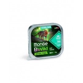 Консервированный корм Monge Cat BWild Sterilised Tuna/Vegetables для котов с тунцом и овощами, (алюм в Зоомагазин "Природа"