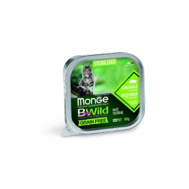 Консервированный корм MONGE CAT BWILD Sterilised Boar/Vegetables для котов с кабаном и овощами (алюм в Зоомагазин "Природа"