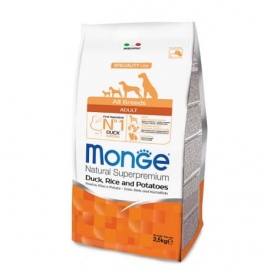 Корм Monge Dog SPECIALITY  Duck /Rice /Patato для взрослых собак всех пород с уткой, рисом и картофе в Зоомагазин "Природа"