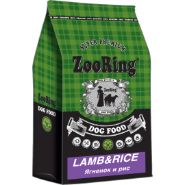 ZooRing Adult Dog Lamb&Rice (Ягненок и рис) 10 кг, Сухой корм для взрослых собак средних и крупных пород в Зоомагазин "Природа"