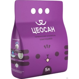 Цеосан Гигиенический комкующийся наполнитель, 5 л в Зоомагазин "Природа"