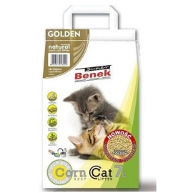 Super Benek Corn Cat наполнитель кукурузный Golden/комкующийся наполнитель с улучшенной формулой, 7 л в Зоомагазин "Природа"