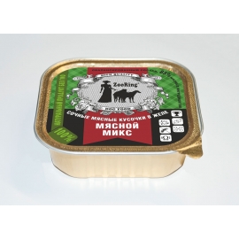 Консервы ZooRing для собак кусочки в желе (Мясной микс), 100 г в Зоомагазин "Природа"