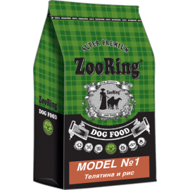 ZooRing Adult Dog Model №1 (Телятина, рис) 10 кг, Сухой корм для стерилизованных и кастрированных собак всех пород в Зоомагазин "Природа"