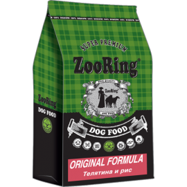 ZooRing Adult Dog Original Formula (Телятина и рис) 10 кг, Сухой корм для молодых и взрослых собак всех пород в Зоомагазин "Природа"
