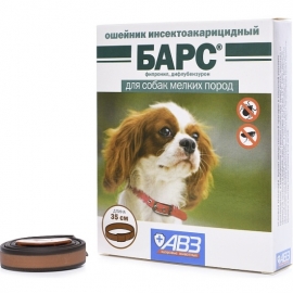 Ошейник Барс для собак мелких пород, РФ в Зоомагазин "Природа"