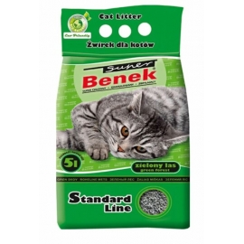 Super Benek ЗЕЛЕНЫЙ ЛЕС/ Наполнитель бентонитовый гигиенический комкующийся, 5 л в Зоомагазин "Природа"