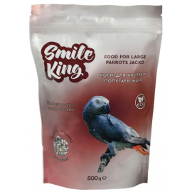 Smile King Корм для крупных попугаев Жако, 500 г в Зоомагазин "Природа"