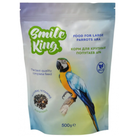 Smile King Корм для крупных попугаев Ара, 500 г в Зоомагазин "Природа"