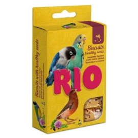 RIO Бисквиты для всех видов птиц с полезными семенами, 5 х 7 г (35 г) в Зоомагазин "Природа"