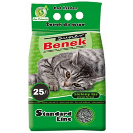 Super Benek ЗЕЛЕНЫЙ ЛЕС/ Наполнитель бентонитовый гигиенический комкующийся, 25 л в Зоомагазин "Природа"