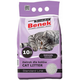 Super Benek ЛАВАНДА Наполнитель бентонитовый гигиенический комкующийся, 10 л в Зоомагазин "Природа"