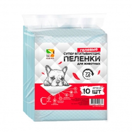 Пеленки с углем для собак 45х33см.,  упаковка 10 шт. в Зоомагазин "Природа"