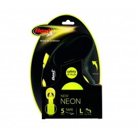 Рулетка-поводок Флекси New Classic  NEON L лента  5m в Зоомагазин "Природа"