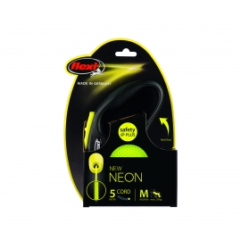 Рулетка-поводок Флекси New Classic  NEON M лента 5m в Зоомагазин "Природа"