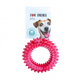 Игрушка резиновая "Кольцо с шипами" средняя 12 см. в Зоомагазин "Природа"