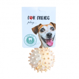 Игрушка резиновая"Мяч с шипами" /3/  6,5 см в Зоомагазин "Природа"