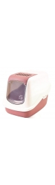 Туалет-домик "SAVIC" "Nestor" для кошек, 56 x 39 x 38.5 см, белый/нежно-розовый, пластик в Зоомагазин "Природа"